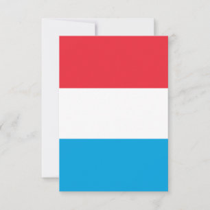 Luxembourg flag thank you card