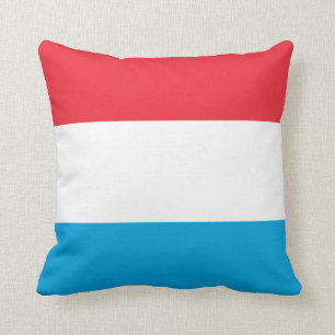 Luxembourg Flag Throw Pillow