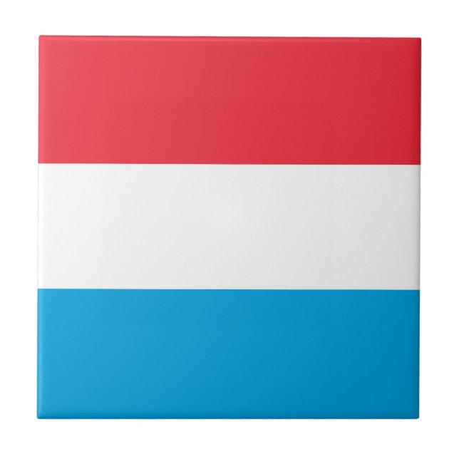 Luxembourg flag tile (Front)