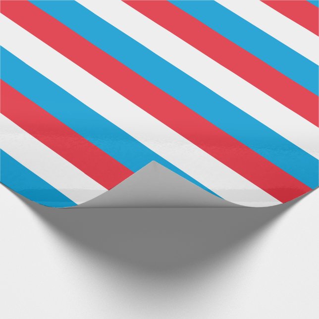 Luxembourg Flag Wrapping Paper (Corner)