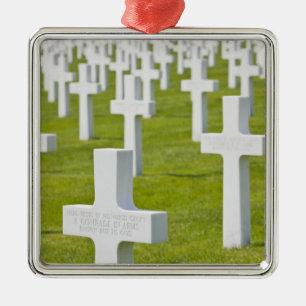 Luxembourg, Hamm. US Military Cemetery Metal Ornament