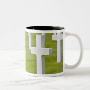 Luxembourg, Hamm. US Military Cemetery Two-Tone Coffee Mug