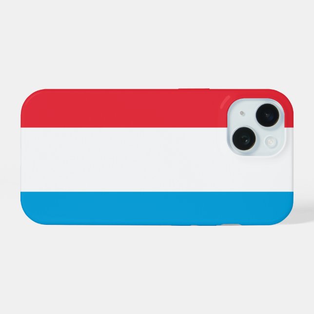 Luxembourg iPhone 15 Case (Back Horizontal)