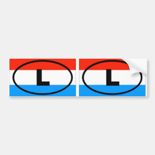 Luxembourg - L - European oval Bumper Sticker