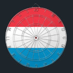 Luxembourg - Lëtzebuerg - Luxemburg Dartboard<br><div class="desc">Luxemburger Flagge - Lëtzebuerger Fändel</div>