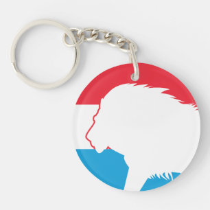Luxembourg Lion Luxembourgish National Animal Flag Keychain