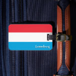 Luxembourg Luggage Tags, patriotic Flag Tag<br><div class="desc">Luggage Tag: Luxembourg Flag & Luxembourg holiday suitcase,  luggage tags - love my country,  travel,  national patriots / sports fans</div>