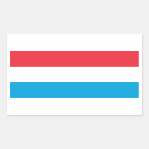 Luxembourg/Luxembourger Flag Sticker
