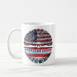 Luxembourg Luxembourgian American USA Tree Roots Coffee Mug