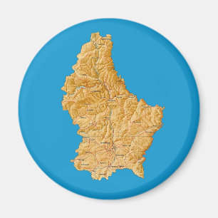 Luxembourg Map Magnet