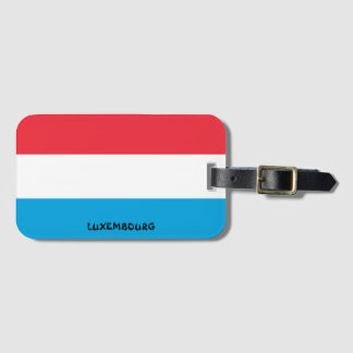 Luxembourg National Flag Patriotic Luggage Tag