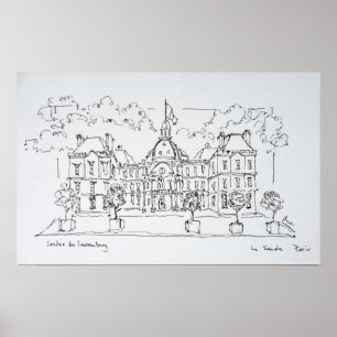 Luxembourg Palace   rue de Vaugirard, Paris Poster