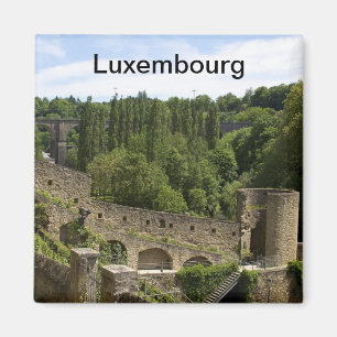 Luxembourg Ruins Magnet