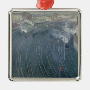 Luxembourg Station, Brussels, 1903 Metal Ornament