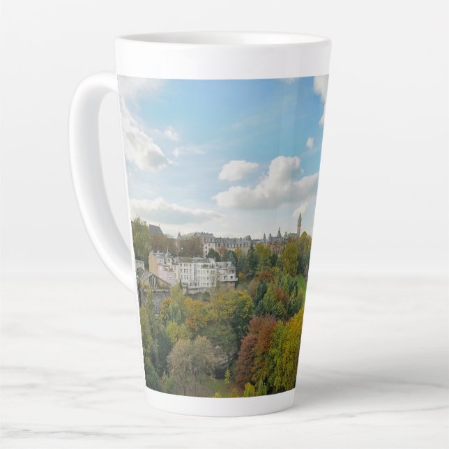 Luxembourg travel latte mug (Left Angle)