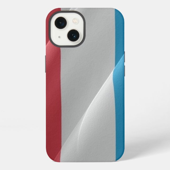 Luxembourg waving flag - iPhone case (Back)