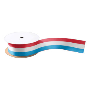 Luxembourger flag ribbon satin ribbon