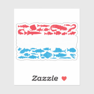 Luxembourgian Flag Made of Fish – Fishing Design