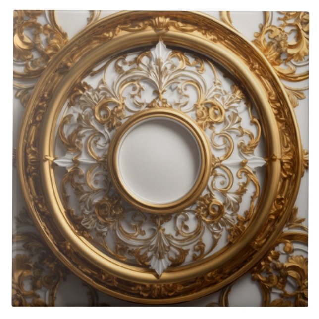 Luxery Baroque Ceramic Tile (Front)