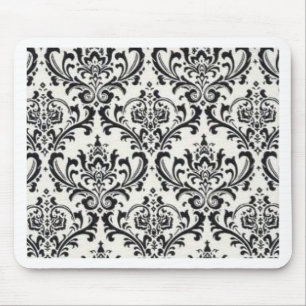 LUXERY BLACK AND WHITE 2 MOUSE PAD