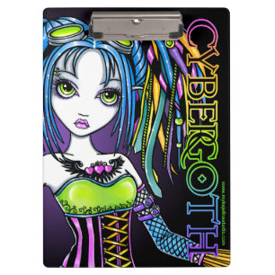Luxie Cybergoth Rainbow Fairy Clipboard