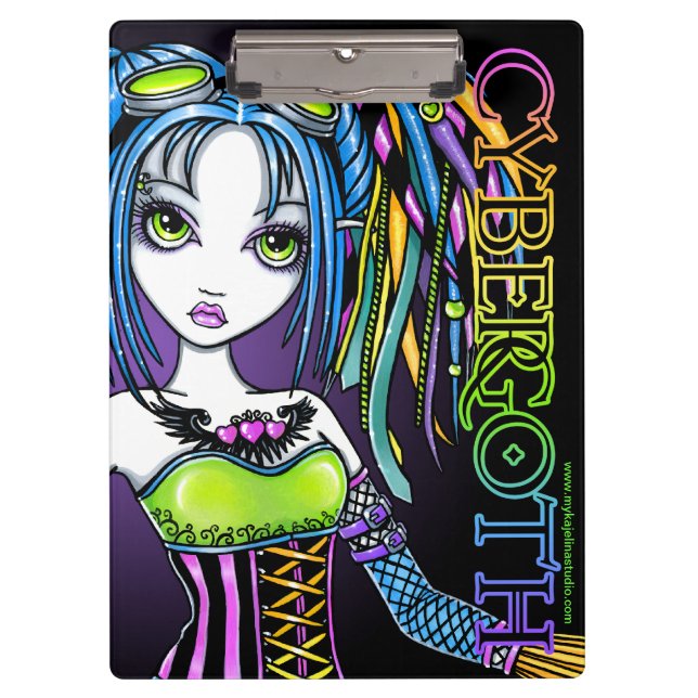 Luxie Cybergoth Rainbow Fairy Clipboard (Front)