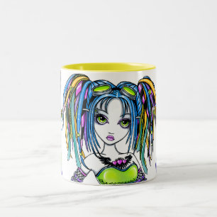 "Luxie" Rainbow Cyber Goth Hula Hoop Fae Mug