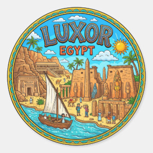Luxor, Egypt Egypt Classic Round Sticker