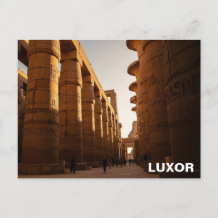 Luxor Egypt Karnak Temple Travel Postcard
