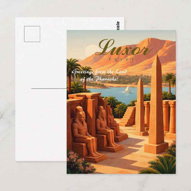 Luxor Egypt Postcard (Front/Back)