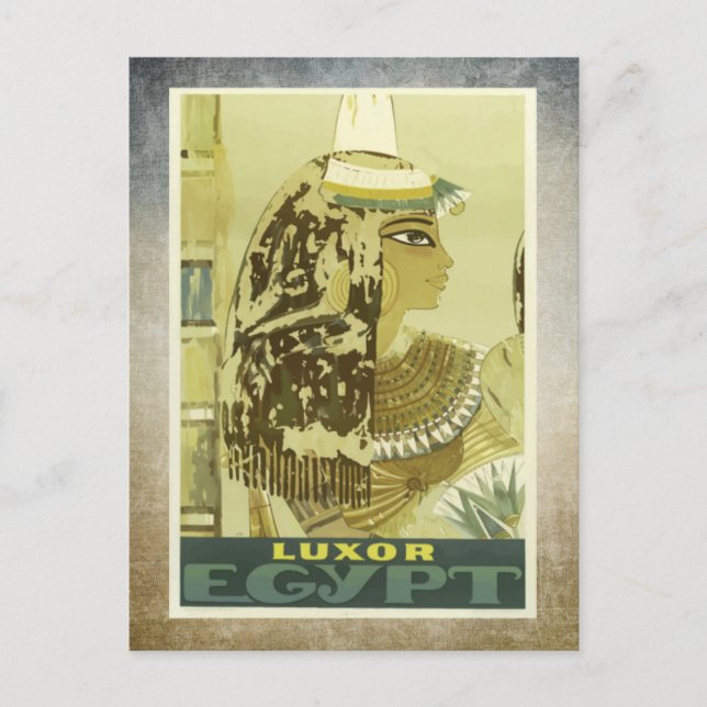 Luxor Egypt    Vintage travel Postcard (Front)