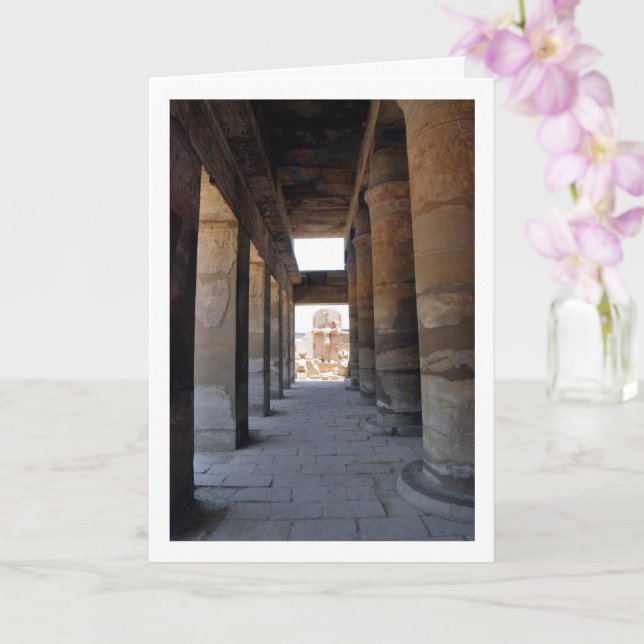 Luxor Temple, Luxor, Egypt Card (Orchid)