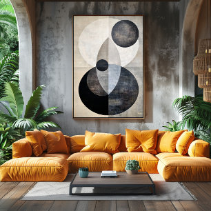 Luxueuse Abstraction Géométrique Art Déco Minimali