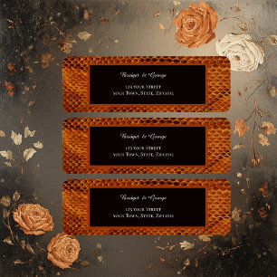 luxueux animal en peau de serpent sauvage mariage