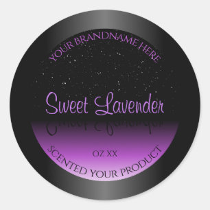 Luxueux Black Purple Étiquettes de produits Partie