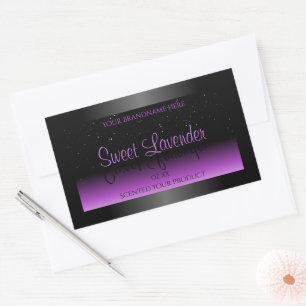 Luxueux Black Purple Étiquettes de produits Partie