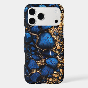 Luxueux Blue & Gold Abstrait iPhone 17 Pro Max