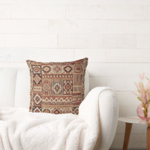 Luxueux Coussin amazigh - Art berbère traditionnel