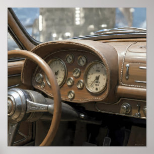 Luxueux Gros Plan : Détail du Cockpit du Tableau d