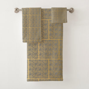 LUXUEUX LACE GRAS OR 2 HAMPTON TOWEL SET