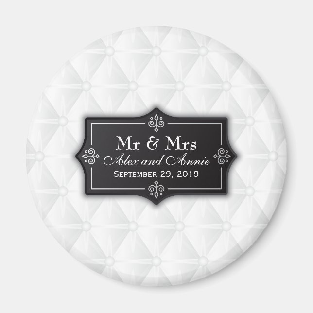 Luxueux Mariage personnalisé | Magnet (Devant)
