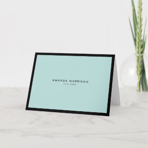 Luxueux Minimaliste Bordé de Vert Menthe