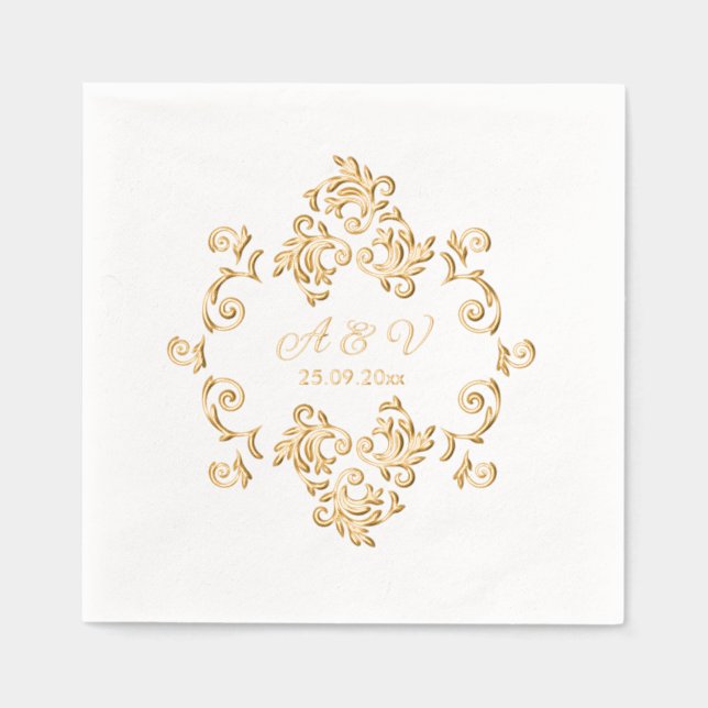 Luxueux Monogramme Art Nouveau (Recto)