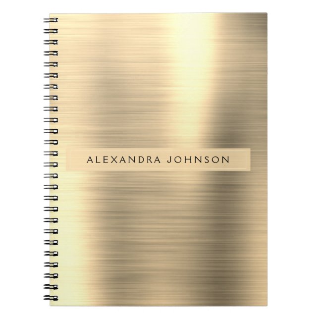 Luxur Gold Foil Professional Girly Notebook (Front)