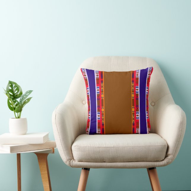 Luxurious and Elegant African  Throw Pillow (Chair)