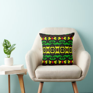 Luxurious and Elegant African  Throw Pillow
