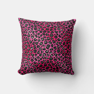 LUXURIOUS ANIMAL PRINT LEOPARD PINK CUSHION