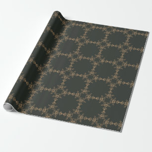 Luxurious Arabesque Gold Wrapping Paper