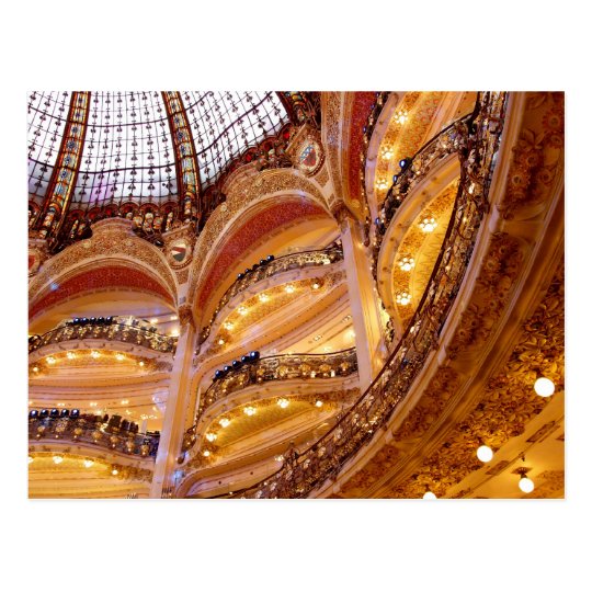Luxurious Architecture, Paris France, Golden Postcard