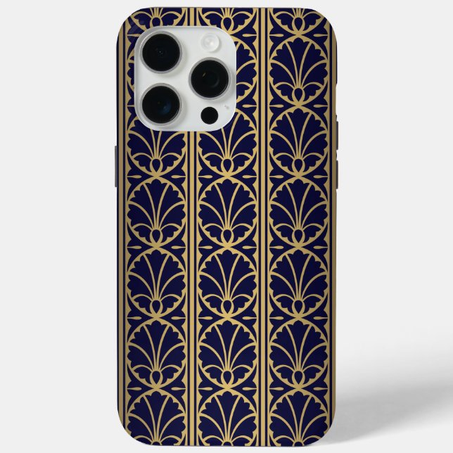 Luxurious Art Deco-Inspired Textile Design. Case-Mate iPhone Case (Back)